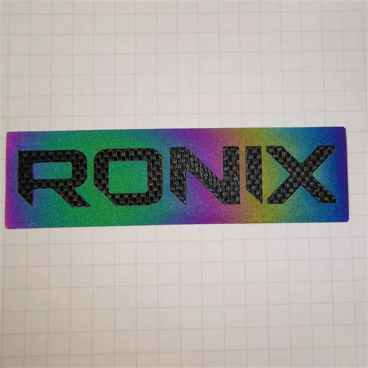 colorful reflective heat transfer label
